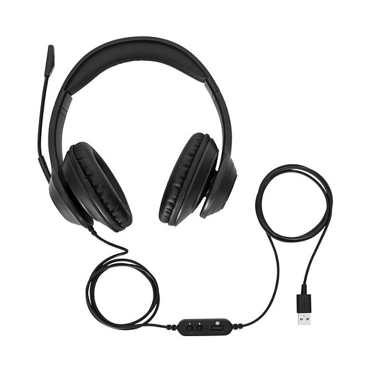 Kufje me kabllo Targus AEH102GL, Stereo, USB-A, 40mm, Mikrofon me Anulim Zhurme, Kabllo 1.8m - Zezë 2