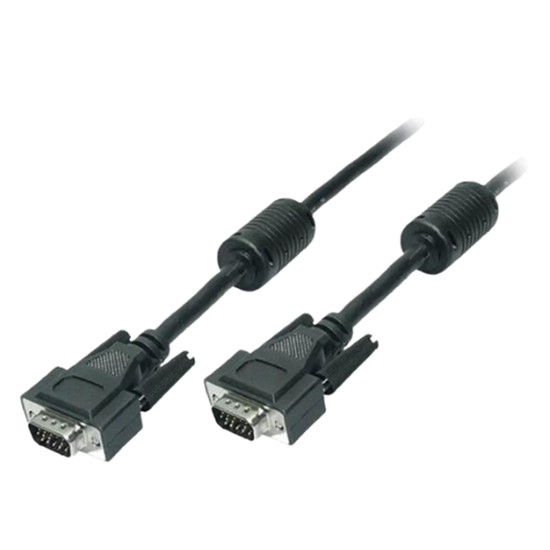 Kabllo VGA LogiLink CV0003 / 2x Male / 5 m - Zezë 2