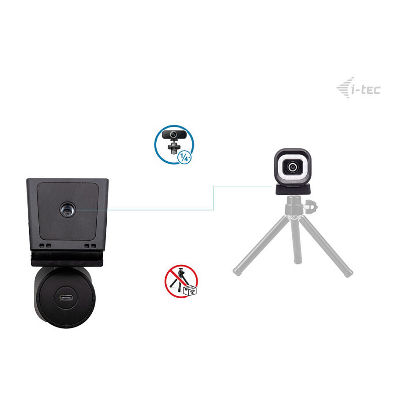 Webcam I‑TEC SOLOMON 700 STREAM / 4K / Ring Light - Zezë 5