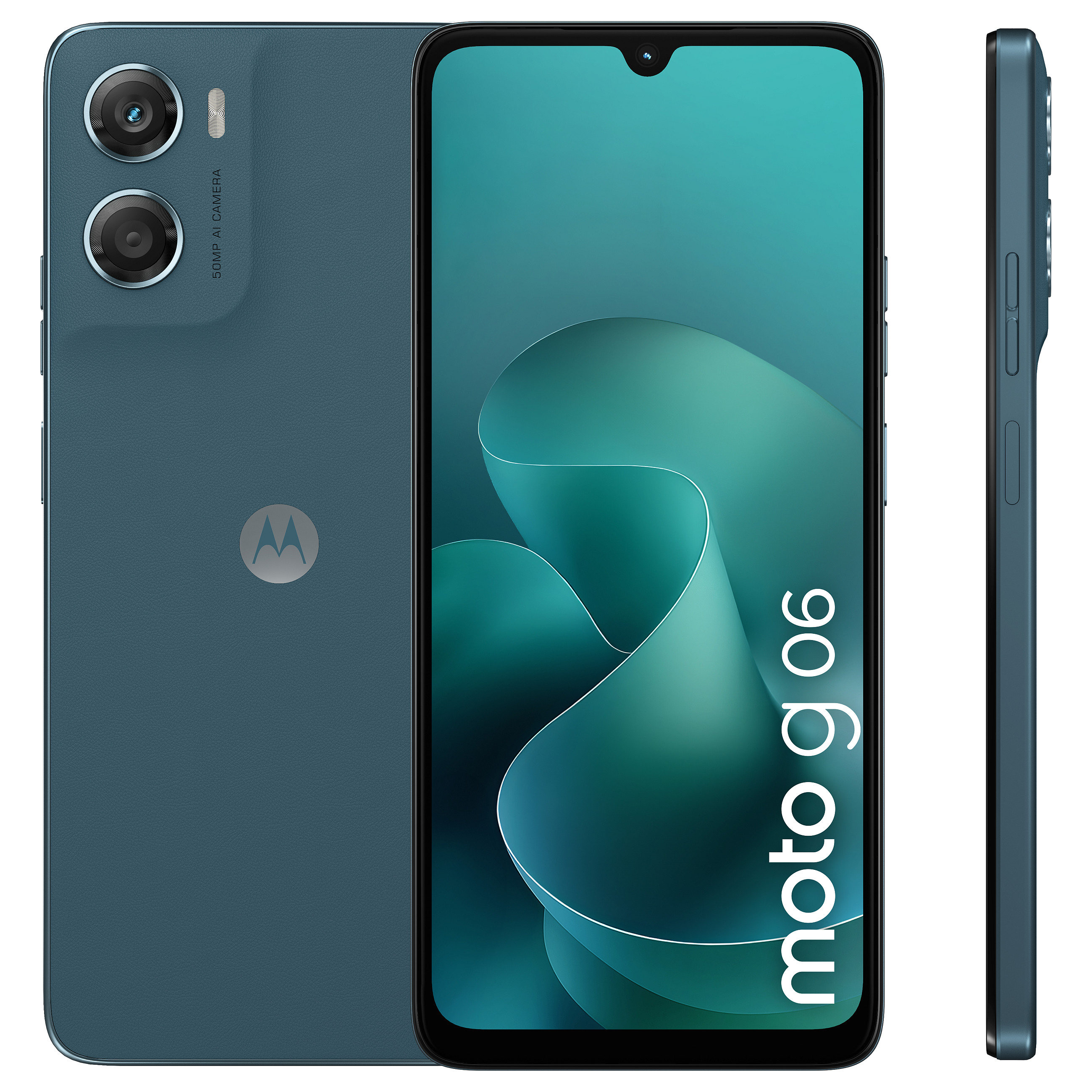 Telefon Motorola moto g06, 6.88", HD+ LCD, 120 Hz, MediaTek Helio G81 Extreme, 4 GB RAM, 256 GB, 4G – Blu
