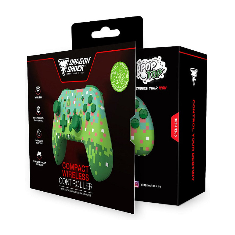 Konzolë Nintendo DragonShock Poptop Wireless Cubes - Gjelbër 6