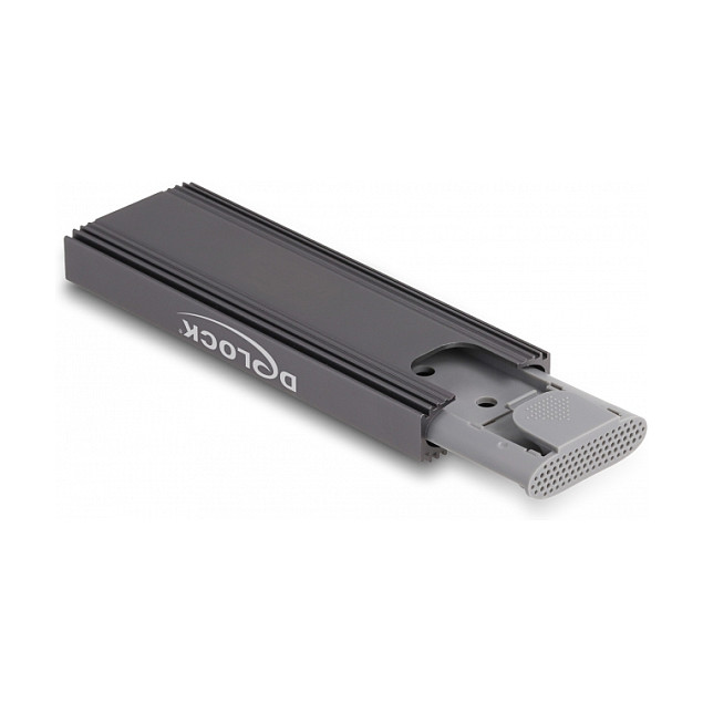 Delock 42019 External M.2 SSD Enclosure / NVMe PCIe + SATA / USB Type-C / 10Gbps / Tool-Free / 2230-2280 4