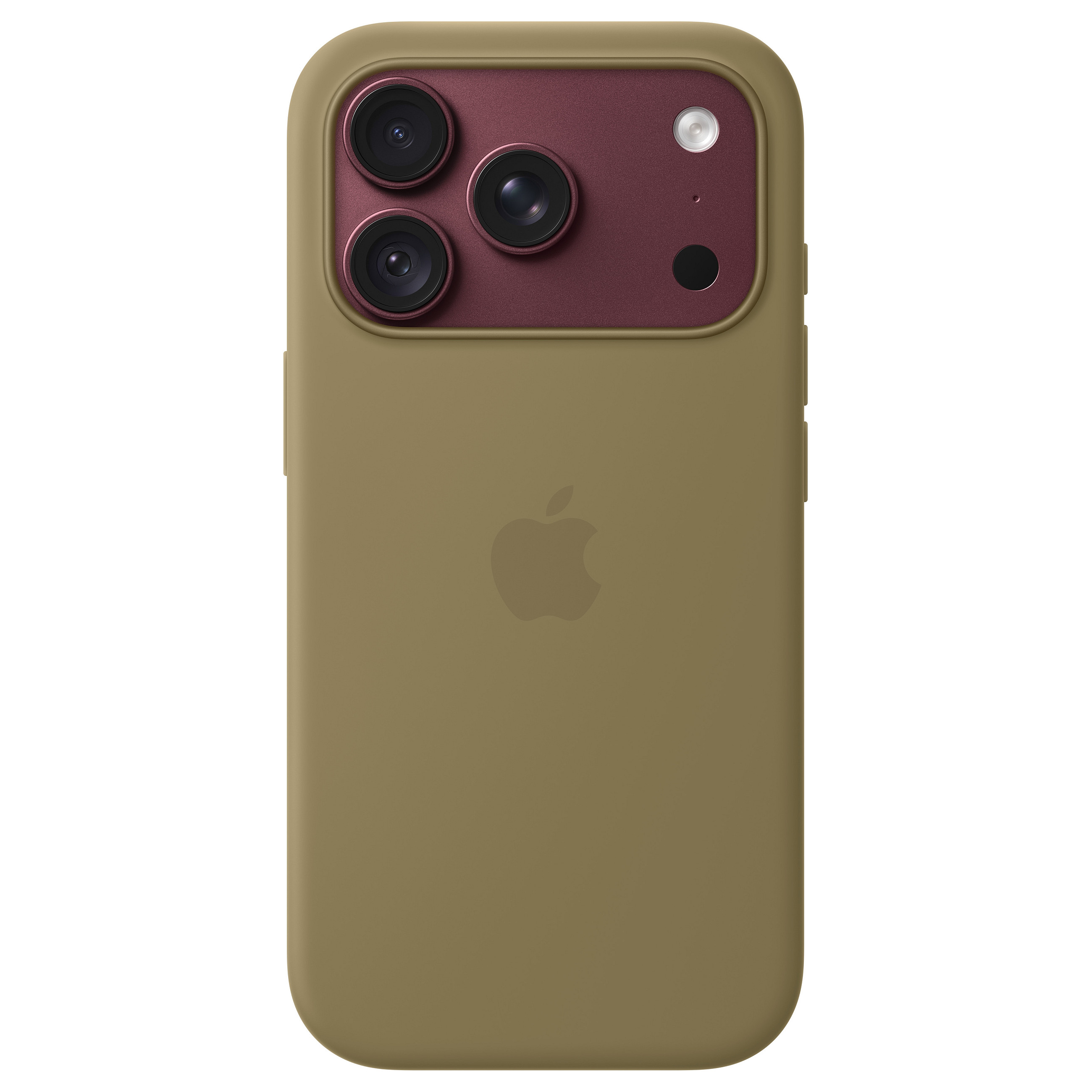 Case për Telefon Apple Silikon, MagSafe, iPhone 18 Pro - Olive thumbnail 2