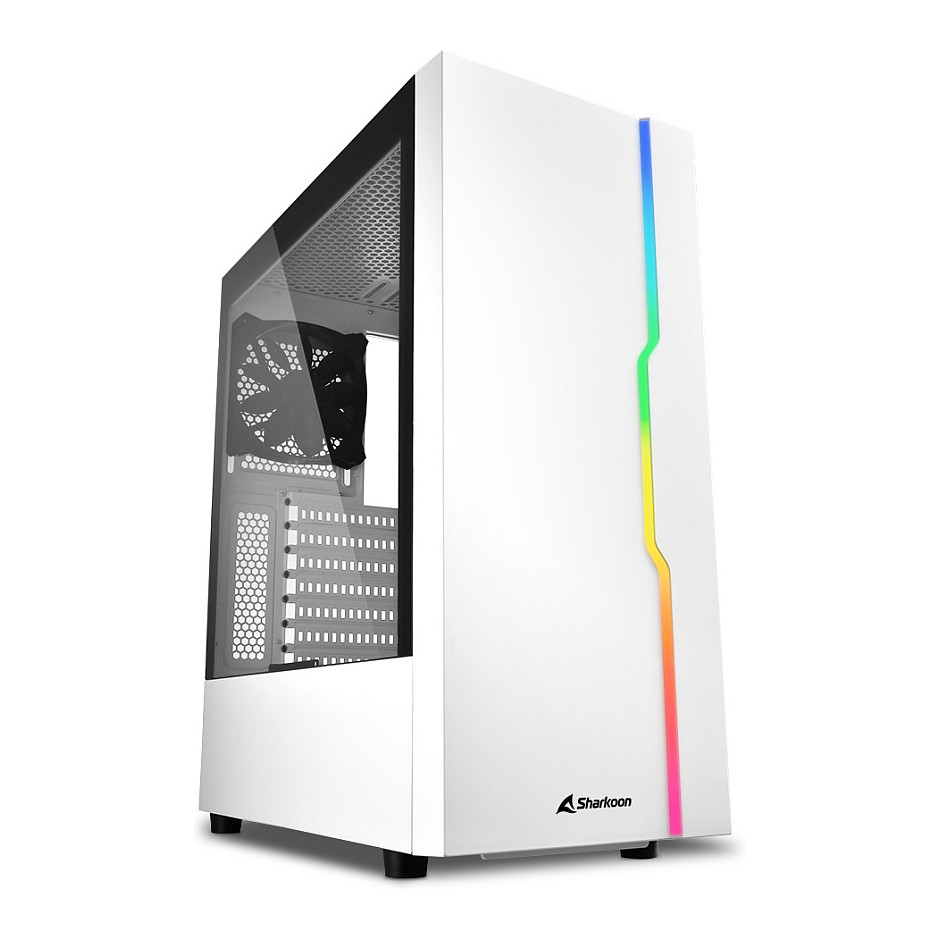 Kasë Midi Sharkoon RGB Slider white