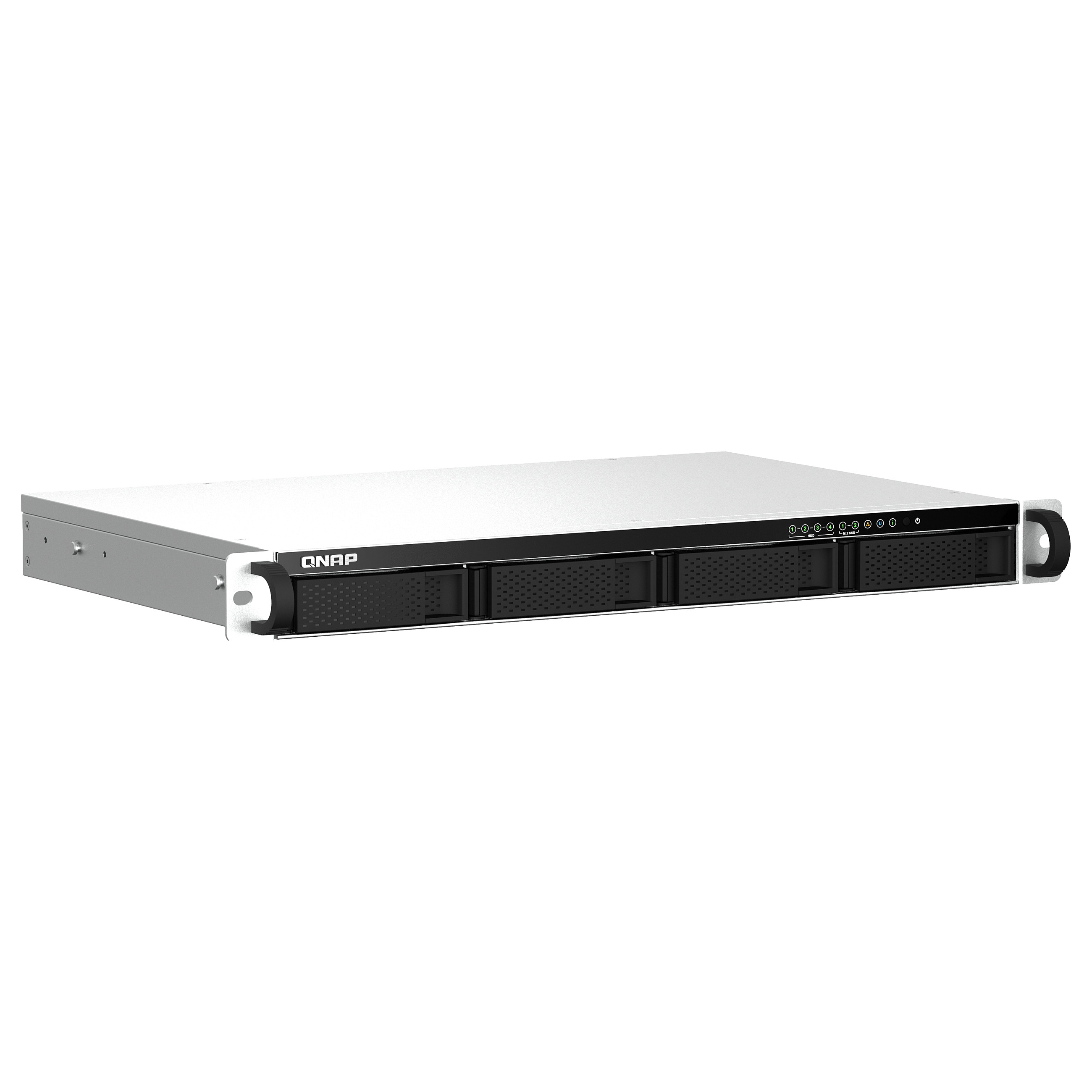 QNAP TS-464eU-8G 4-Bay Rackmount NAS Server – Intel Celeron N5095, 8GB DDR4, 2x 2.5GbE, 2x M.2 NVMe, SATA 6Gb/s 2