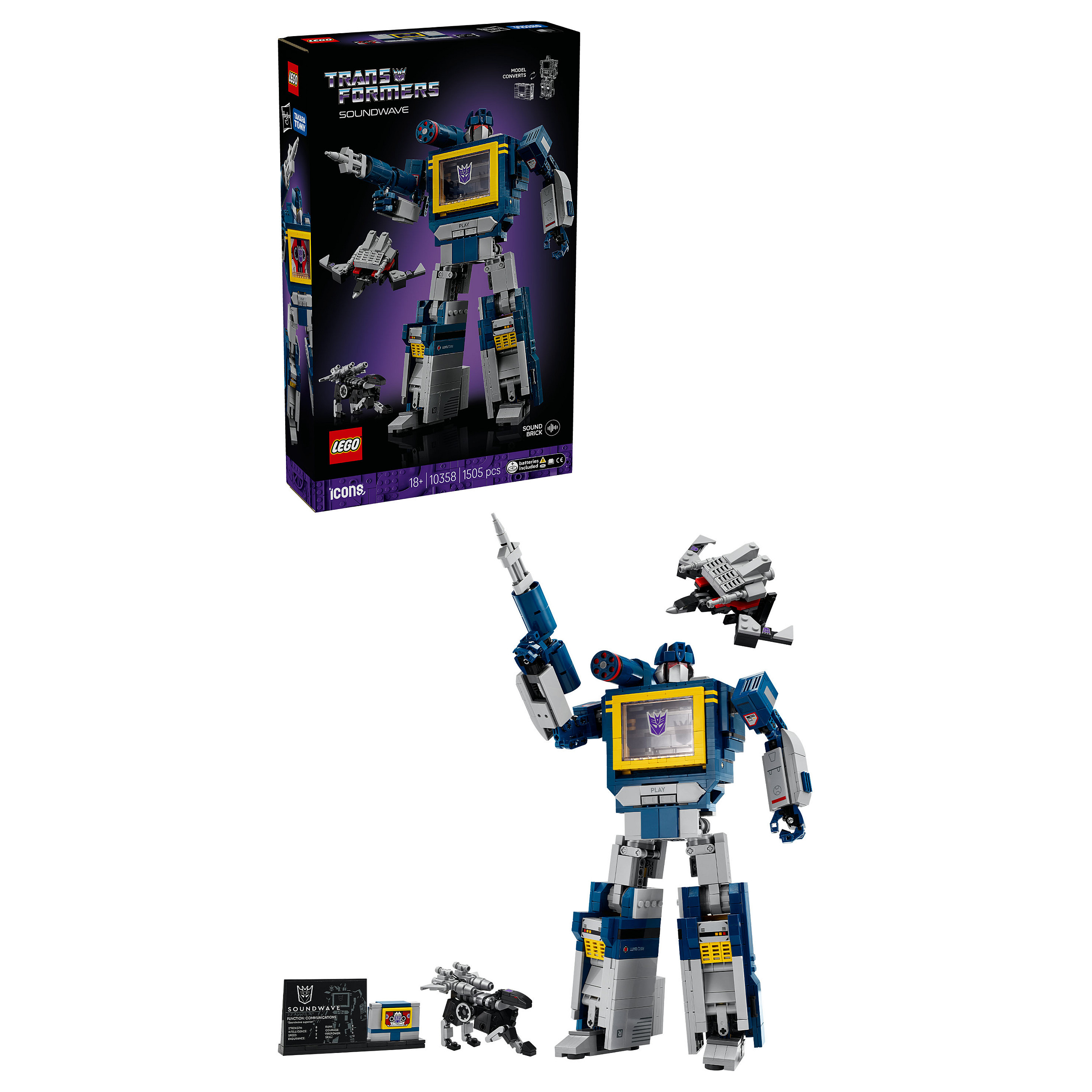 LEGO ICONS Transformers: Soundwave thumbnail 3
