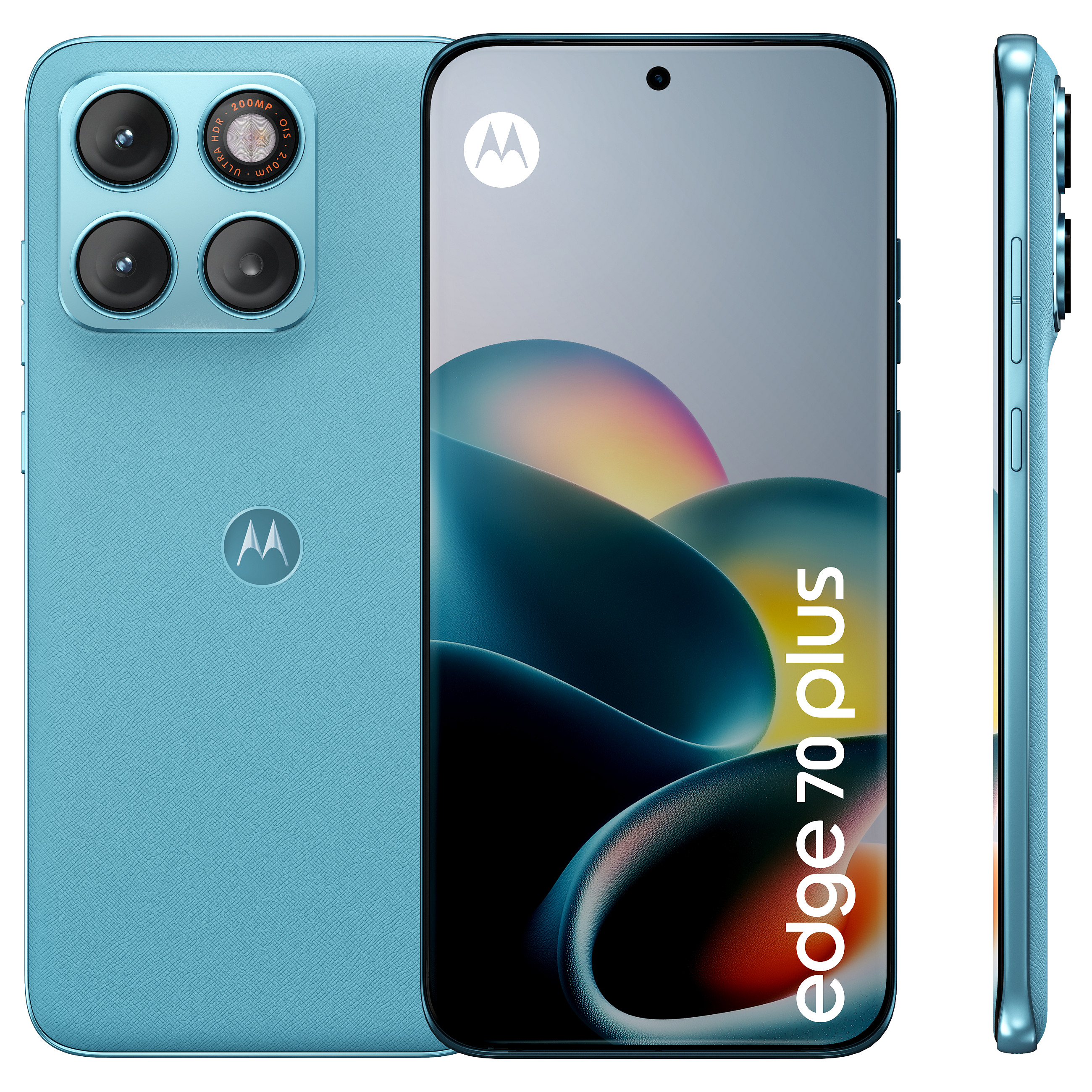 Telefon Motorola Edge 70 Plus / 6.78" Extreme AMOLED / 144 Hz / Snapdragon 7s Gen 3 / 8 GB RAM / 256 GB / 5G / 200 MP OIS / Android 16 - Blu 2