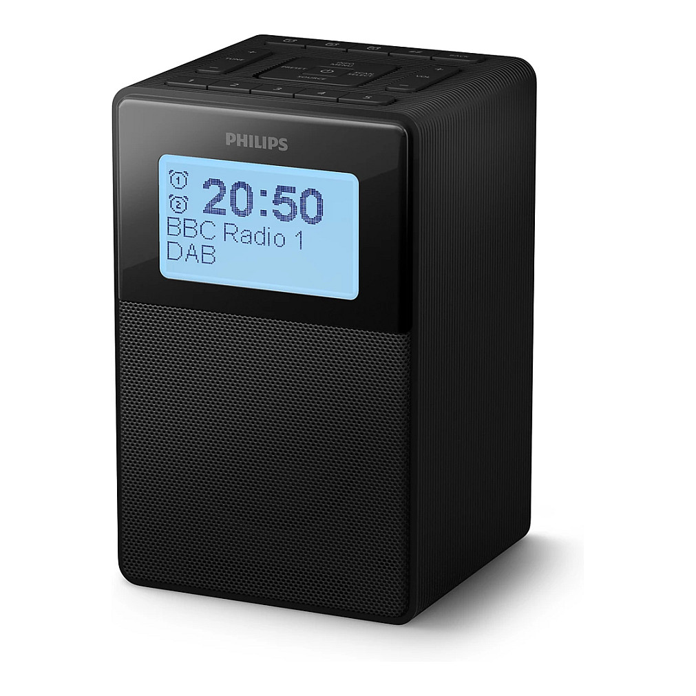 Radio me Orë Philips TAR5100/10, DAB+, FM/RDS, Bluetooth 5.3, Alarm, LCD, 2.5W - Zezë 2