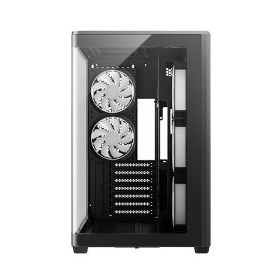 Kasë DeepCool CG590U 5F / Mid-Tower ATX / Xham Panoramik i Lakuar / 5x120mm ARGB / USB Type-C – Zezë 4