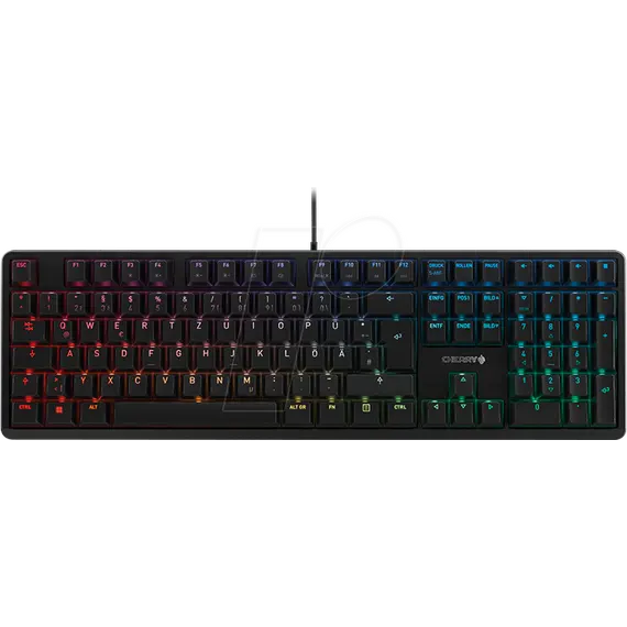 Tastierë Gaming CHERRY G80-3000N RGB / Wired / 105 + 4 Keys / MX Silent Red / USB / QWERTZ German / RGB - Zezë 3
