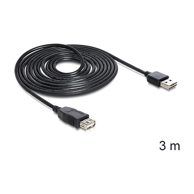 Kabllo USB DeLOCK 81707, USB-C në USB-C, USB 40 Gbps, 240 W, 2 m - Zezë 3