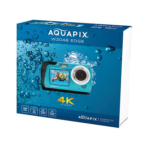 Kamerë digjitale Easypix Aquapix W3048 Edge / 13MP / 16x Digital Zoom / 4K / Dual Screen / Waterproof 3m - Blu/Zezë 7