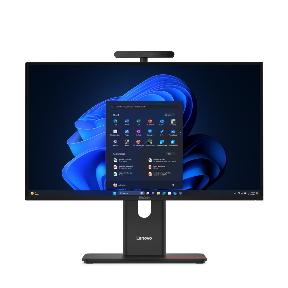 AIO Lenovo ThinkCentre M90a G6, Core Ultra 9 285, 32GB DDR5, 1TB, 23.8" FHD IPS 120Hz, Intel Graphics, Tastierë & Maus - Zezë