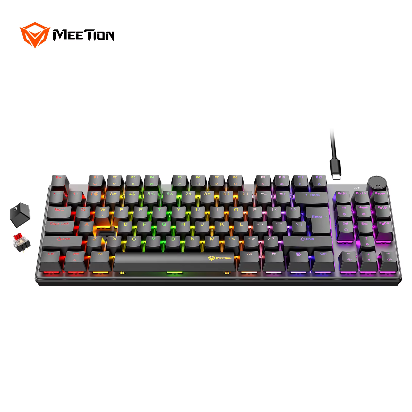 Tastierë Gaming Meetion MK008 Pro Wired / US Layout - Zezë 2