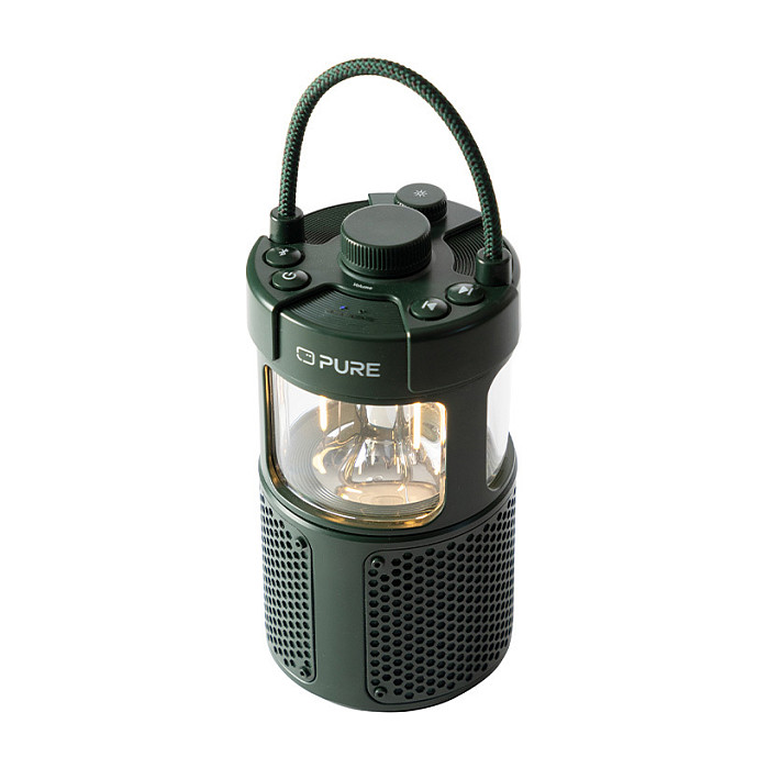 Altoparlant Pure Woodland Glow, 20W, Bluetooth 5.3, AUX, IPX6, USB-C - Gjelbër 7