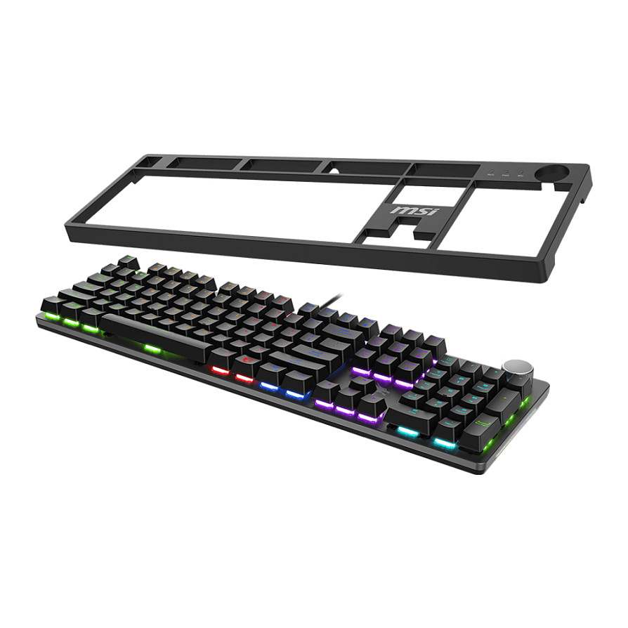MSI FORGE GK-320 RED Gaming Keyboard. verkabelt thumbnail 4