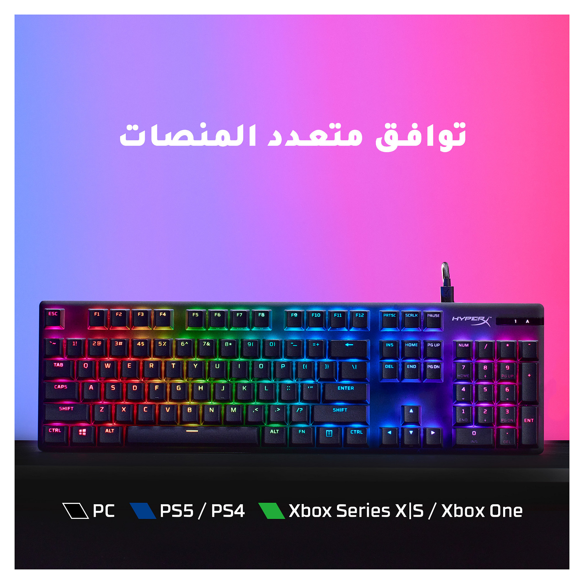 Tastierë Gaming HyperX Alloy Origins, Wired, HX Red, QWERTZ (DE), Mekanike, Full-Size, USB, RGB - Zezë 6