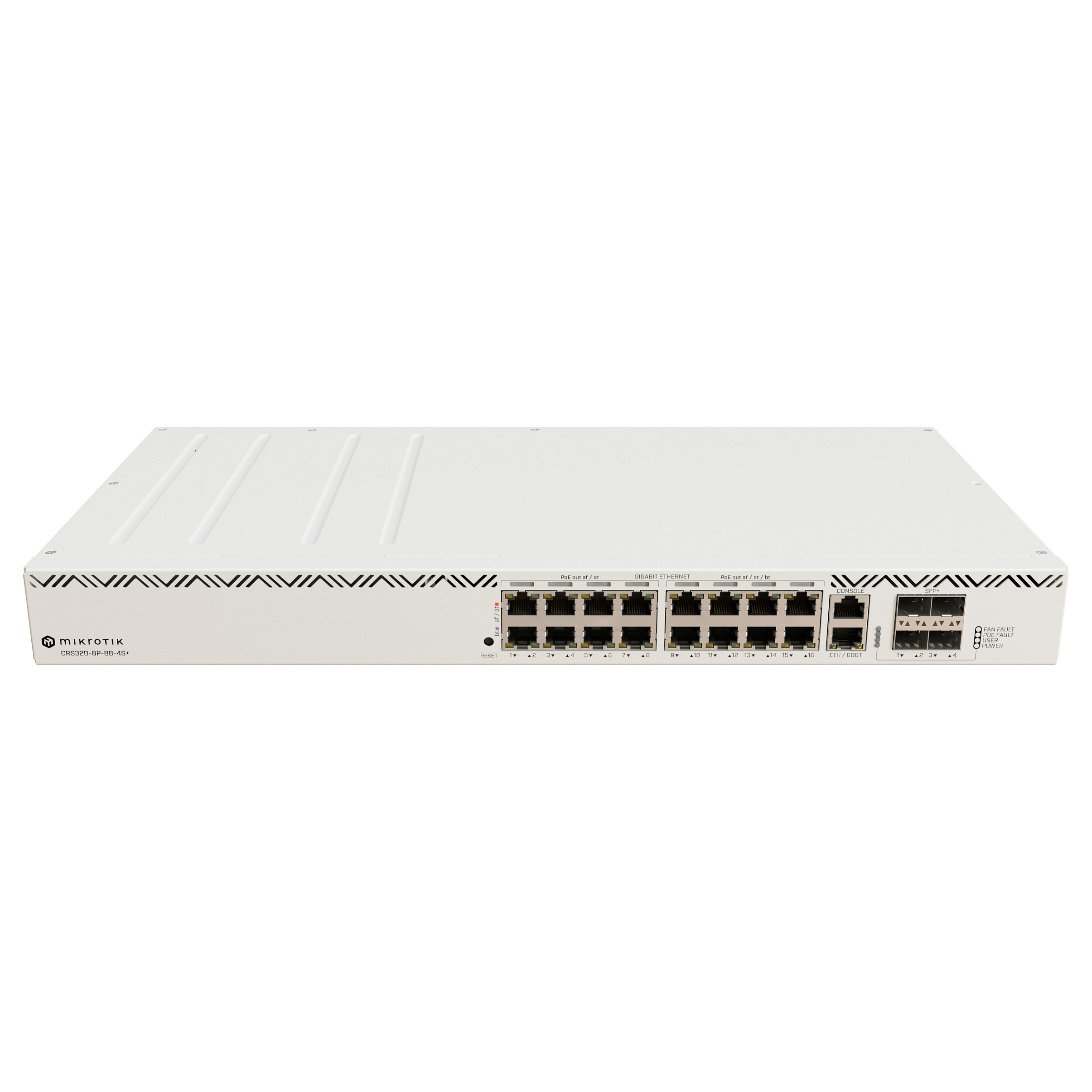 MikroTik CRS320-8P-8B-4S+RM 17-Port Gigabit PoE++ Switch | 8x PoE+, 8x PoE++, 4x 10G SFP+ | Rackmount thumbnail 3