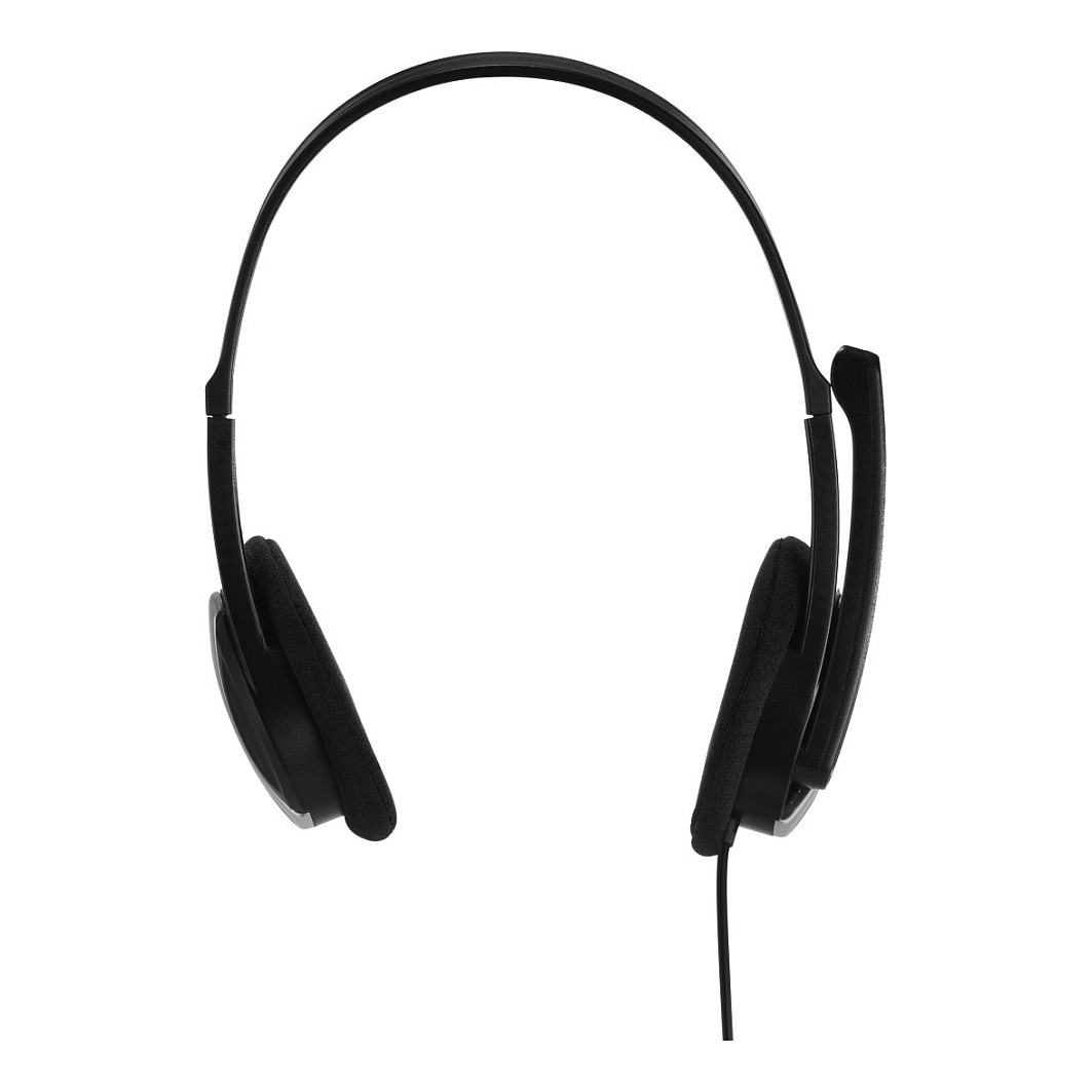 Kufje me kabllo Hama HS-P100 / On-Ear / 2x 3.5mm / Stereo / 40mm / 20-20000Hz / Mikrofon Boom / 2m - Zezë/Argjend 2