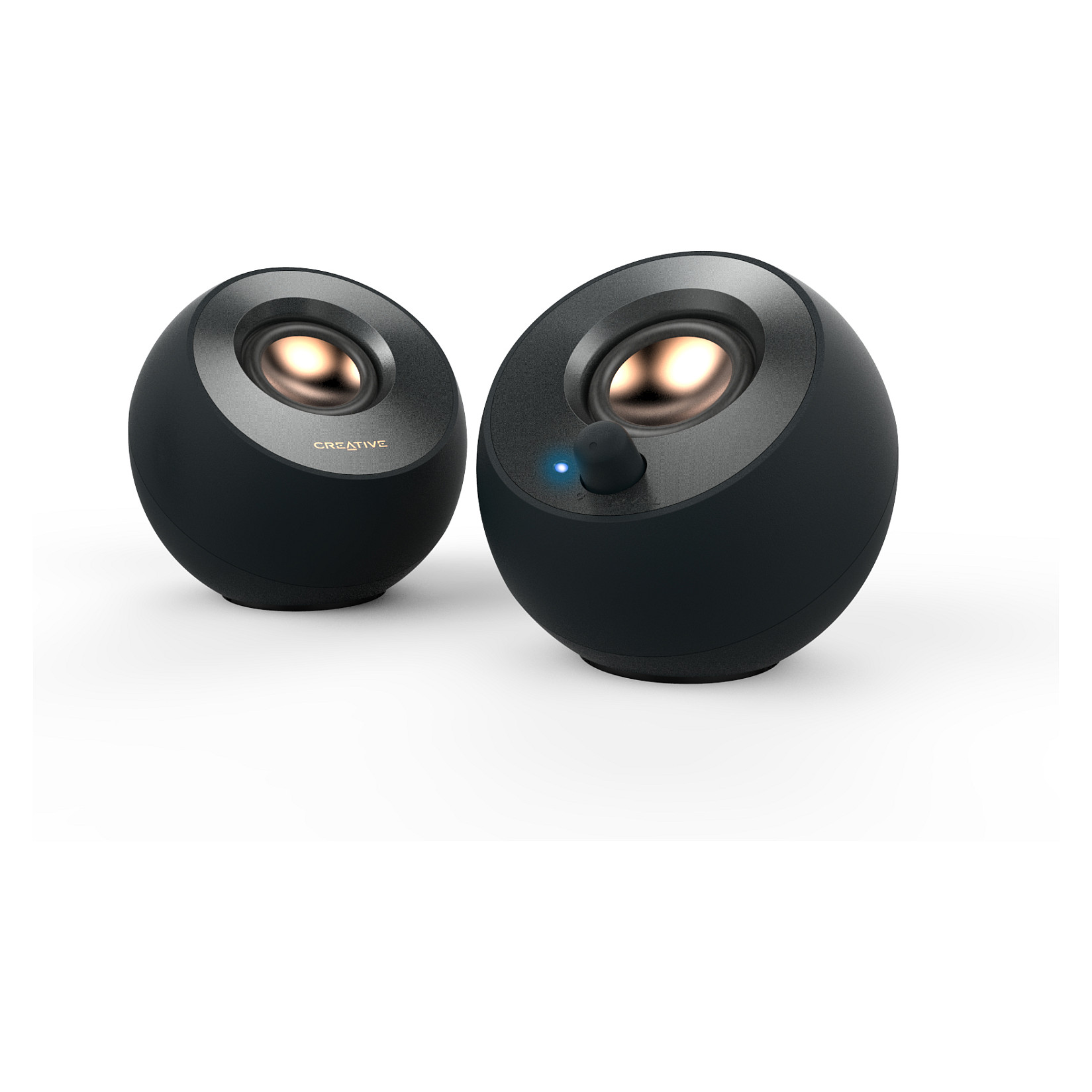 Altoparlantë Creative Labs Pebble V2, 2.0, 8W RMS, 16W Peak, USB-C, AUX - Zezë 5