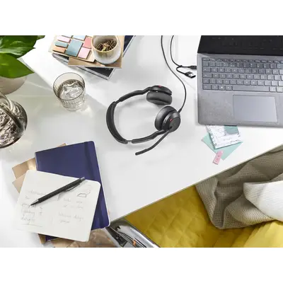 Kufje Jabra Evolve2 50 / USB-C/A / Bluetooth / MS Stereo / ANC / On-Ear – Zezë 4