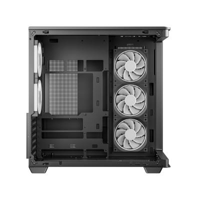 Kasë DeepCool CG590U 5F / Mid-Tower ATX / Xham Panoramik i Lakuar / 5x120mm ARGB / USB Type-C – Zezë 3