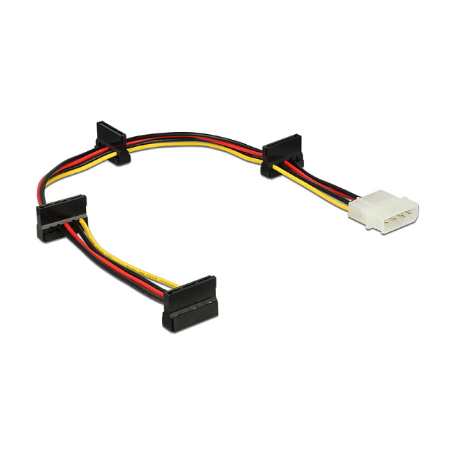 Kabllo për Furnizim me Energji DeLOCK 60100, SATA 15-pin në 4-pin Molex, 12 cm 4