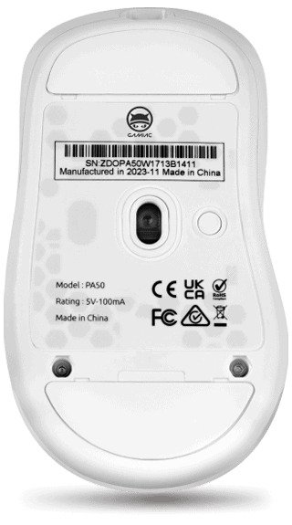 Maus Gaming GAMIAC PA50 / Wired / 12,400 DPI / 1000Hz - Bardhë 2