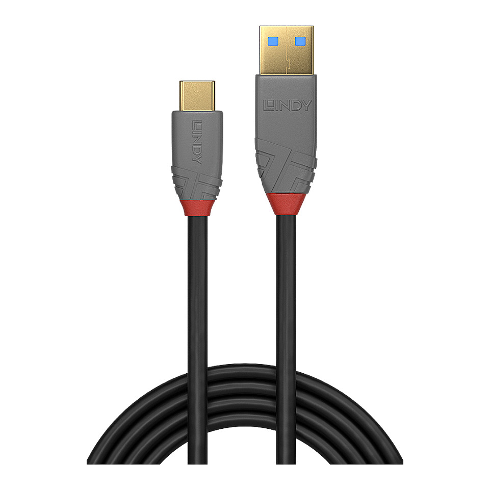 Kabllo Lindy 36919, USB-A në USB-C, USB 3.2 Gen 2, 10 Gbps, 15 W, 3 m - Zezë 2