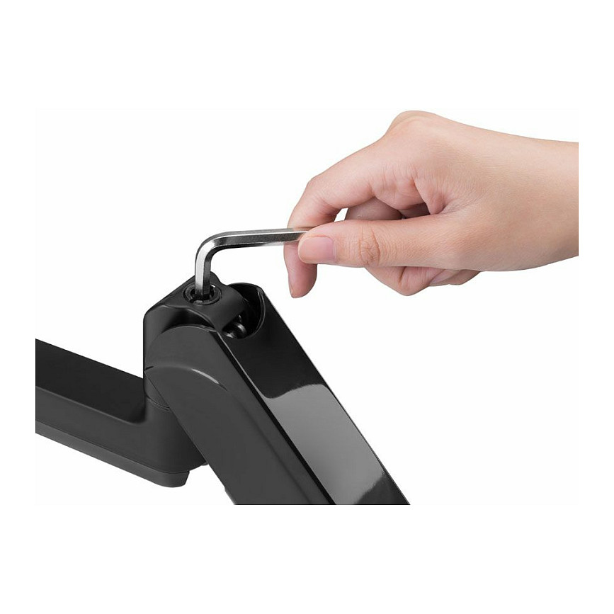 Mbajtëse për Monitor Equip 650132 / 1 Monitor / 17–32" / deri 9kg / VESA 75x75 & 100x100 / Gas Spring / Rotacion 360° - Zezë 3
