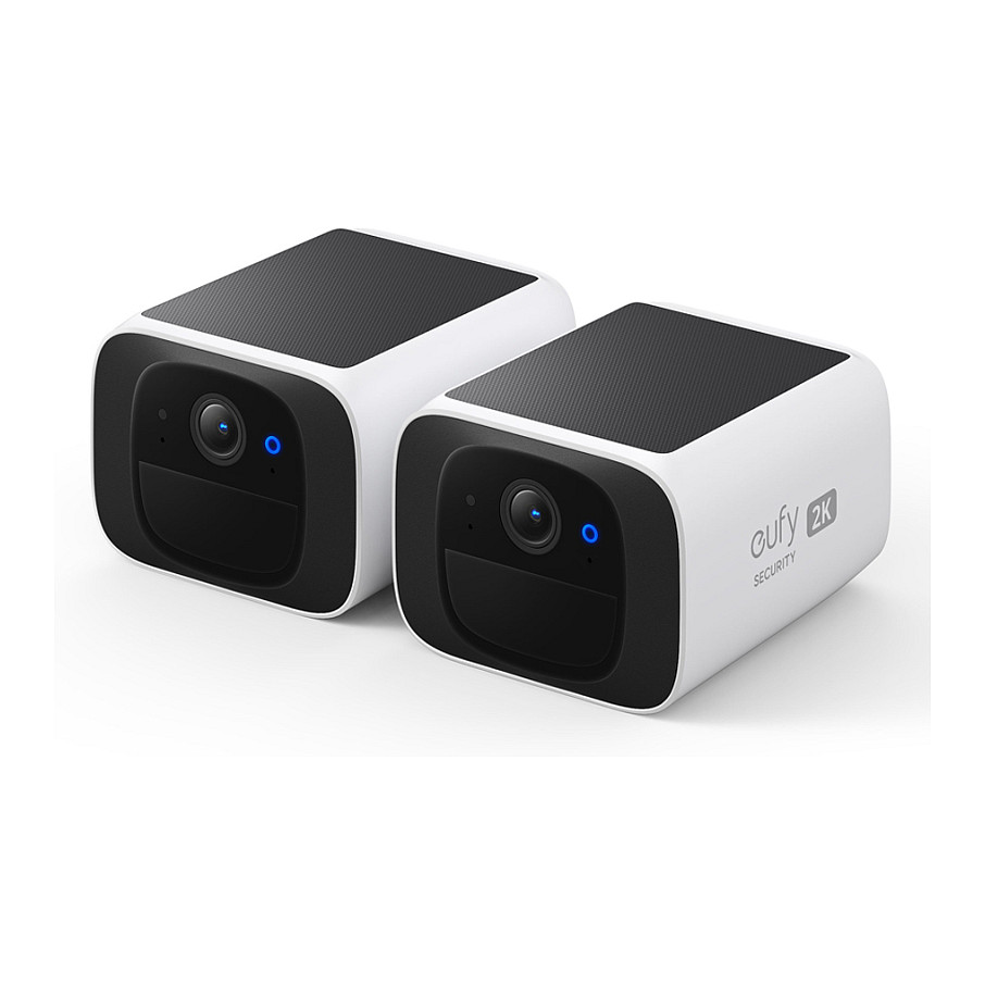Set me 2 Kamera Sigurie IP CCTV Eufy SoloCam S220, 2K, Wi-Fi, 135° - Bardhë