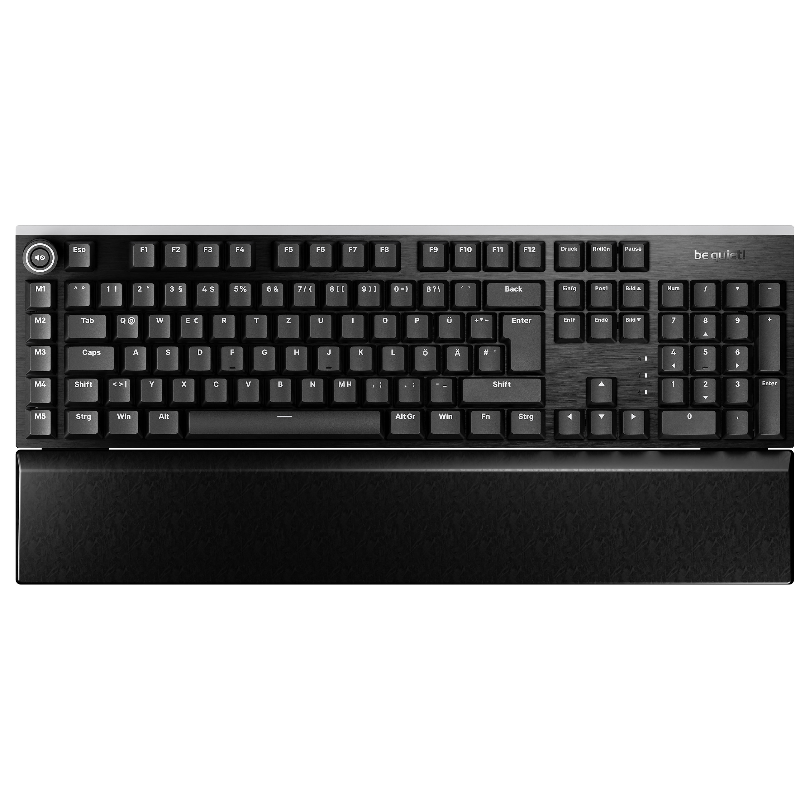 Tastierë Gaming be quiet! Light Mount / Wired / Full-Size / Mekanike / Silent Tactile / DE ISO / USB-C / ARGB / N-Key Rollover / 5 Makro - Zezë 2