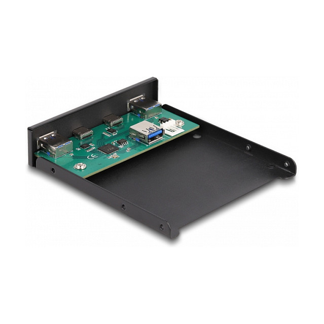 Front Panel DELOCK USB 3.2 Gen 1 / 3.5″ / 2×USB‑C + 2×USB‑A - Zezë thumbnail 3