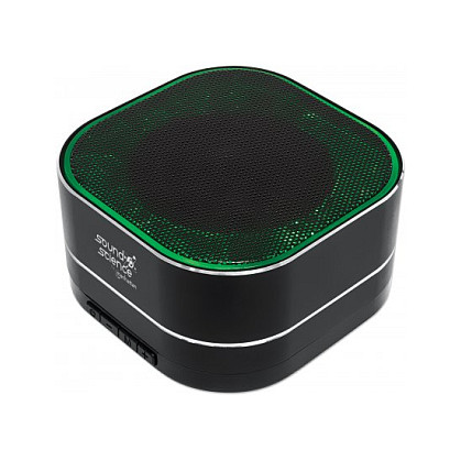 Altoparlant metalik me Bluetooth LED MANHATTAN Sound Science / Kontroll mikrofoni Bluetooth 5.0, Radio FM / microSD / i zi 6