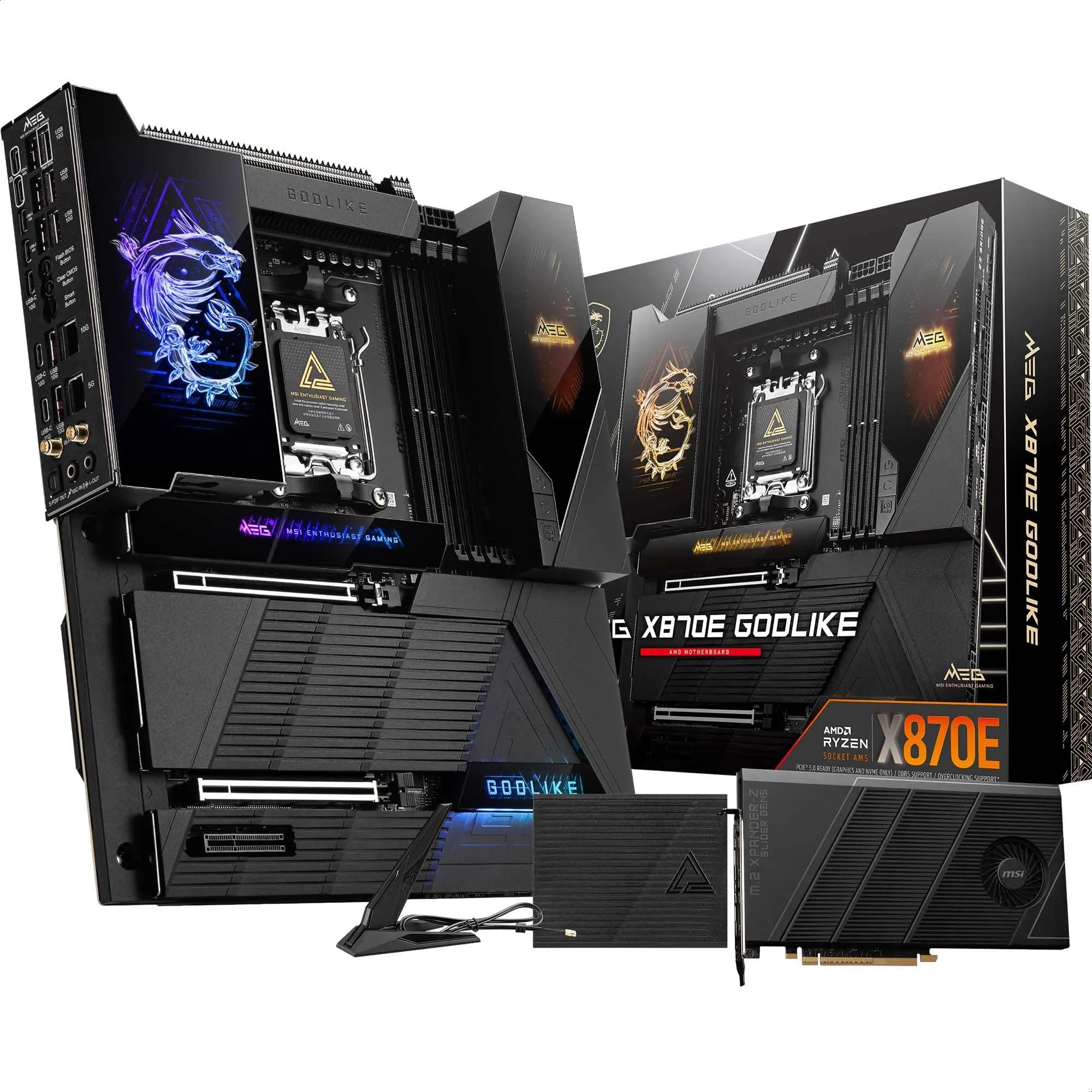 Pllakë amë MSI MEG X870E Godlike, AM5, DDR5, PCIe 5.0, e zezë