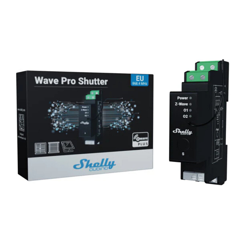 Smart Relay Shutter Controller – Shelly "Wave" DIN Pro Shutter Relay Rollladenaktor Z-Wave thumbnail 2