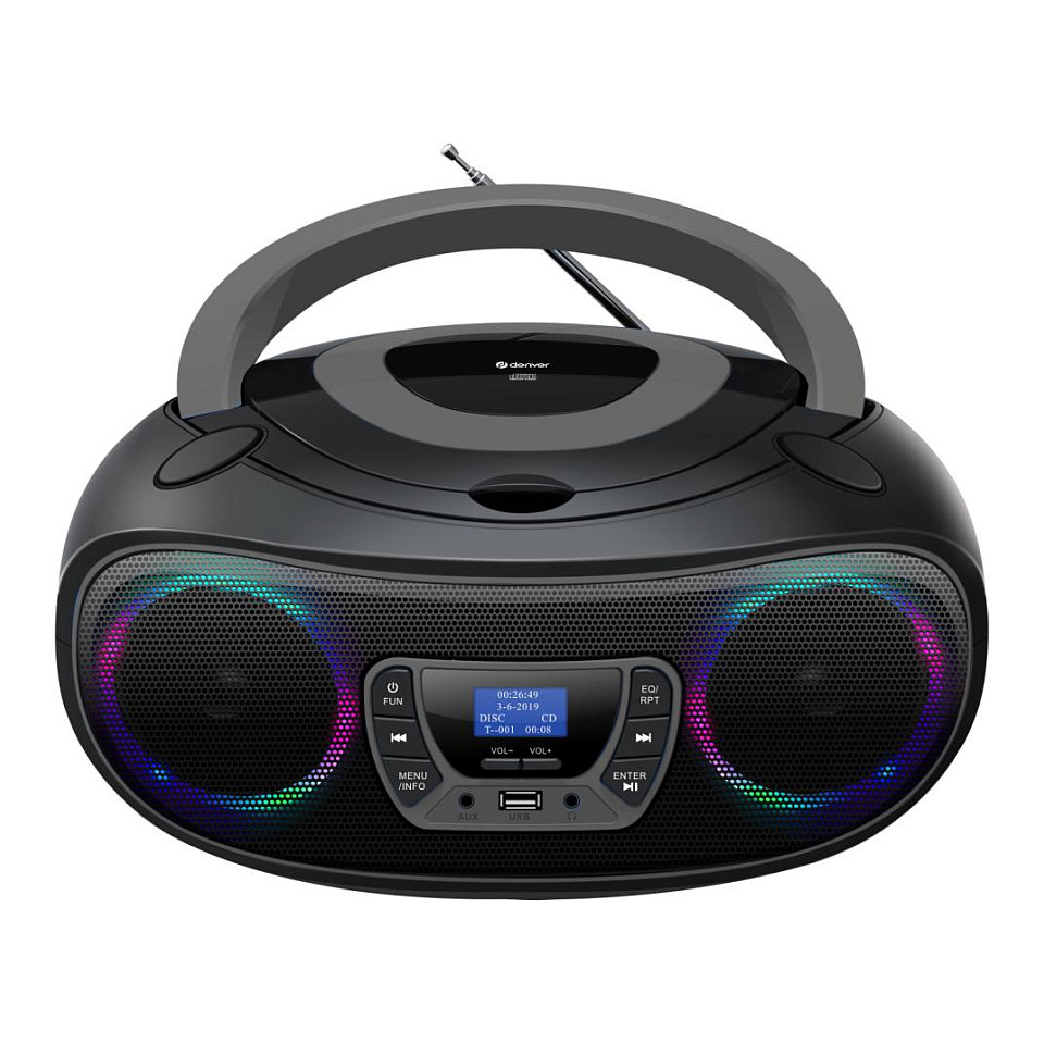 Radio Portative Denver TDB-212GR, CD, DAB+, FM, 3.6W, LCD - Hiri