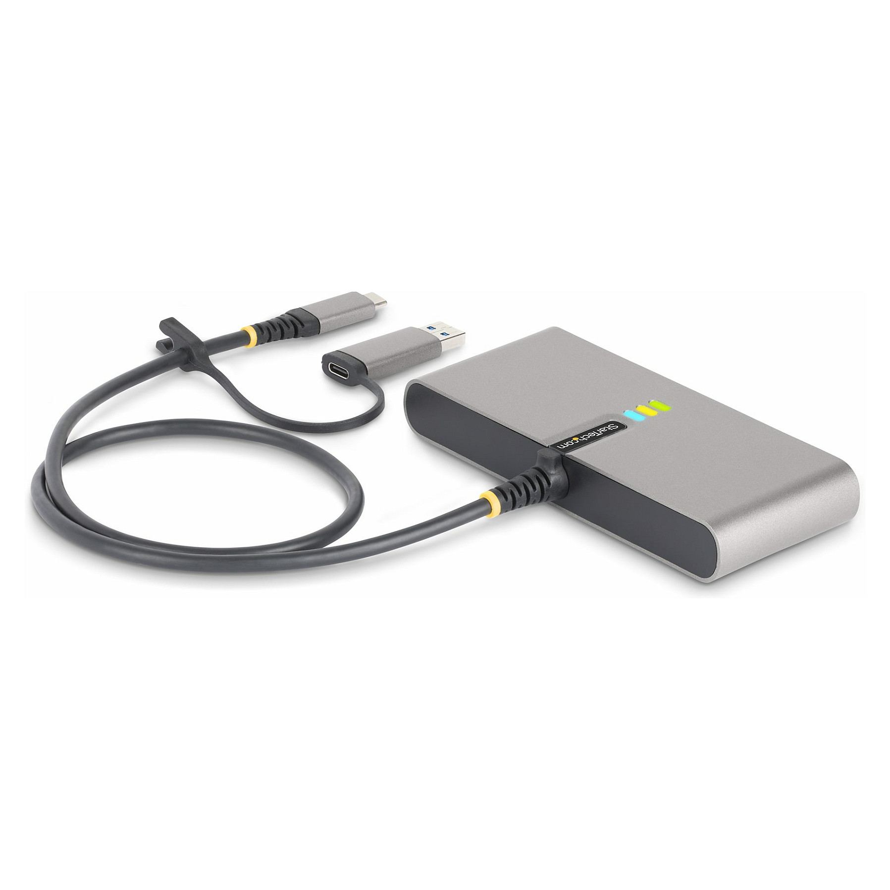 Hub USB-C StarTech.com 5G2A1SGBB-USB-C-HUB, 2-Porta USB-A 5Gbps, Gigabit Ethernet, RS-232, 100W PD - Hiri 2
