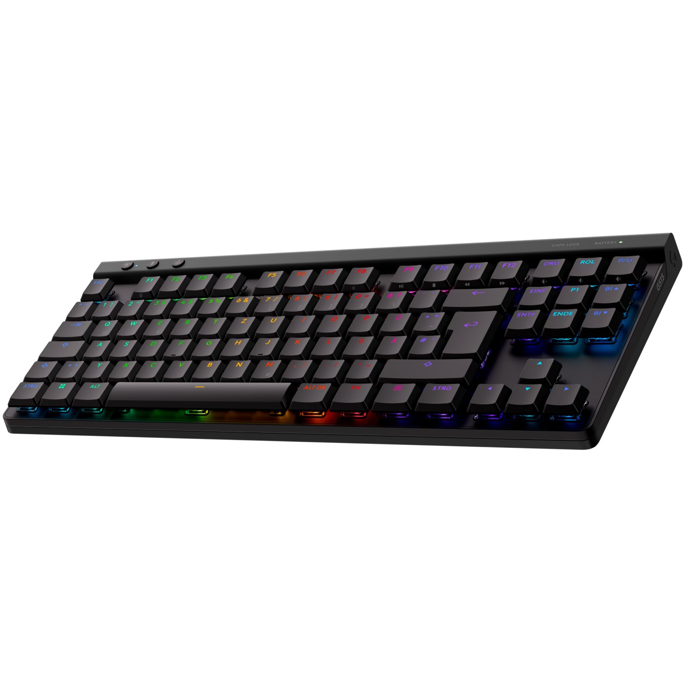 Tastierë Gaming Logitech G515 LIGHTSPEED TKL, Wireless, QWERTZ (CZ), Mekanike, Low-Profile, TKL, LIGHTSYNC RGB - Zezë 3