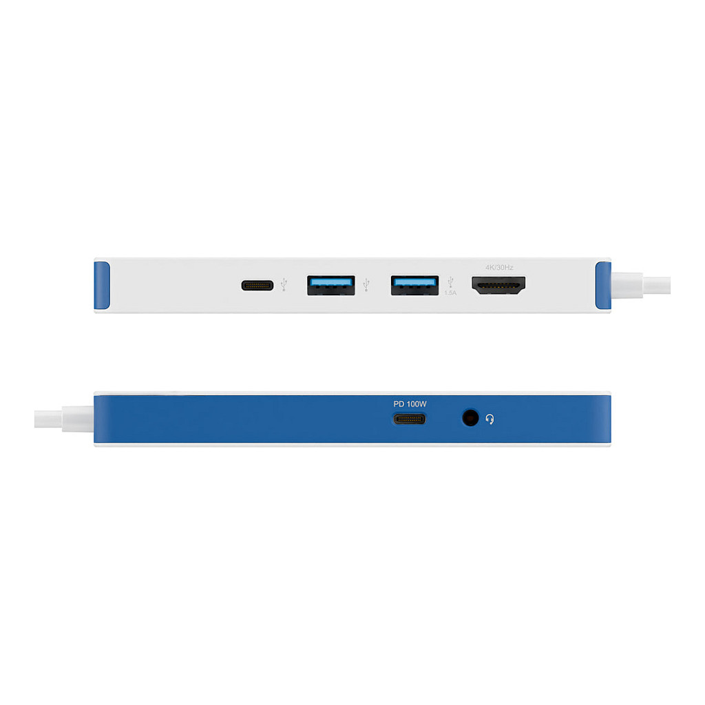 HUB Targus HyperDrive Flex / 8-Port USB-C - Bardhë / Blu thumbnail 5