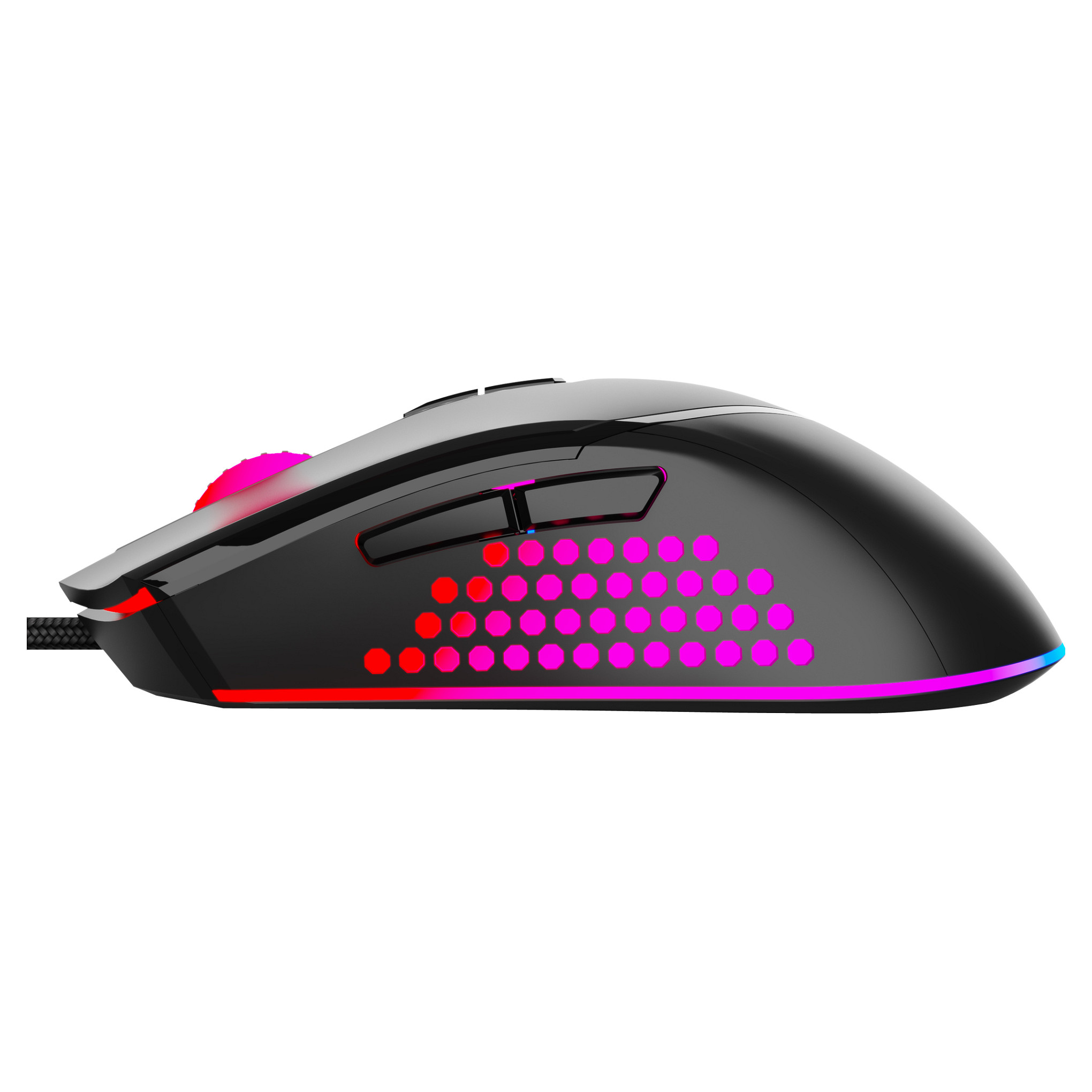 Maus Gaming Sandberg Azazinator Mouse 6400 / Sunplus 6651B / 6400 DPI / 7 Butona / USB 2.0 / 1.5m - Zezë 4