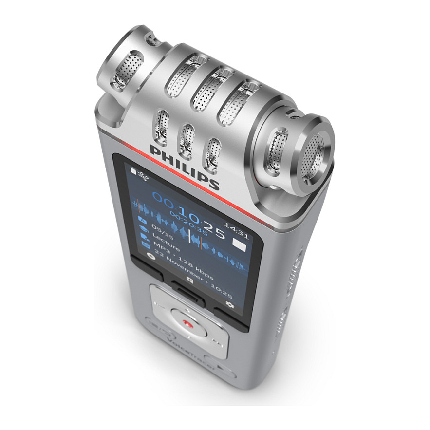 Rekordues Zëri Philips VoiceTracer DVT4115, 8GB, Stereo, MP3/WAV, Wi-Fi, USB-C - Argjend 2