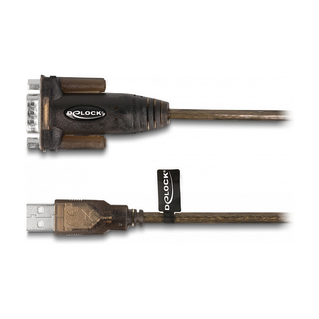 Adapter USB DELOCK 2.0 Type‑A to Serial RS‑232 D‑Sub 9‑Pin thumbnail 3
