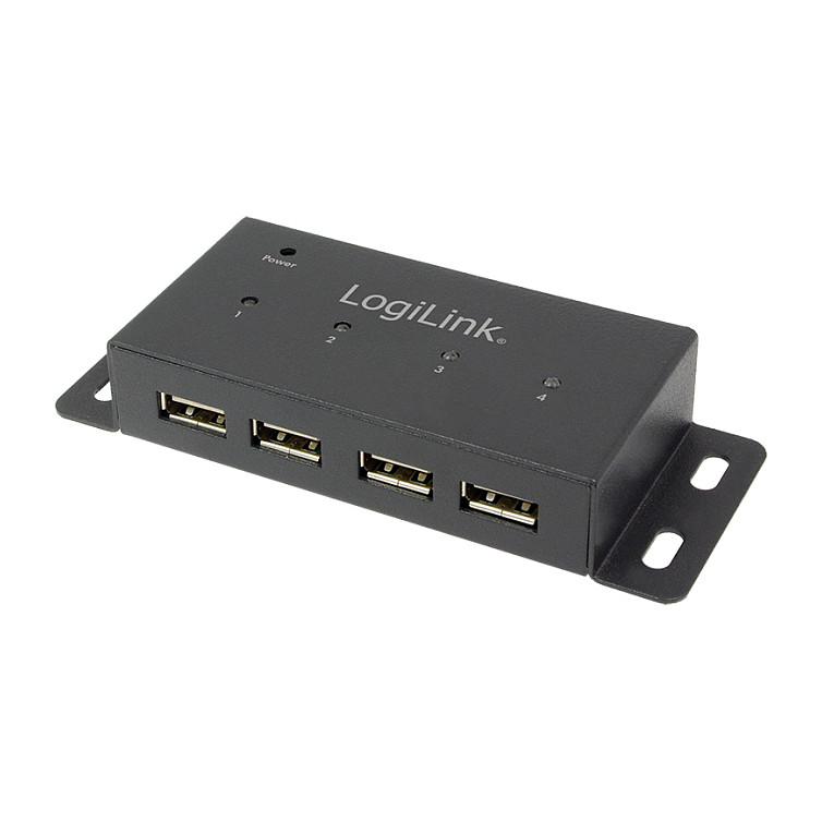 Hub LogiLink UA0138 , 4x USB-A , USB 2.0 , 480Mbps , Plug & Play - Gjelbër 3