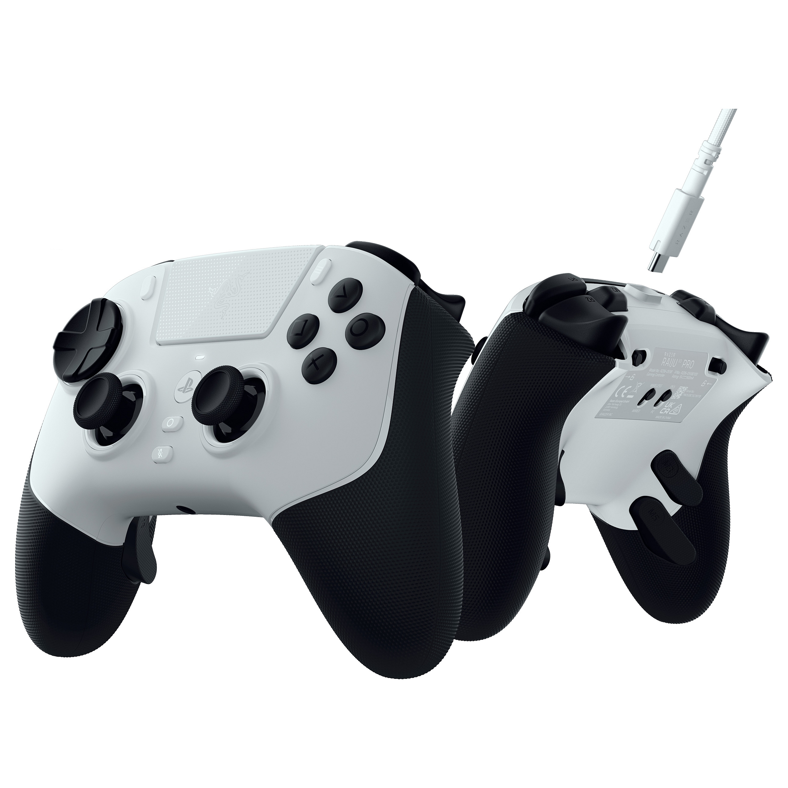 Kontroller për PlayStation 5 & PC Razer Raiju V3 Pro Wireless E‑Sport – Bardhë / Zezë 7