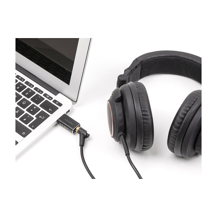 Përshtatës Audio USB DeLOCK 68001, USB 2.0 Type-A, Jack 3.5mm, 24-bit/96kHz - Zezë 4