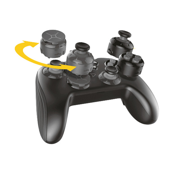 Kontroller për Nintendo Lexip X Steelplay Wireless Customizable Controller + 2 Cases - Zezë 2