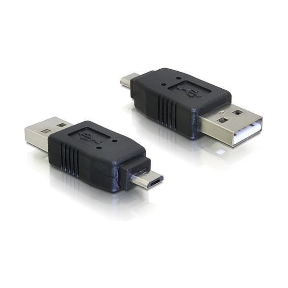 Adapter USB DeLOCK 65036, USB 2.0 Type-A mashkull në Micro-USB Type-B mashkull