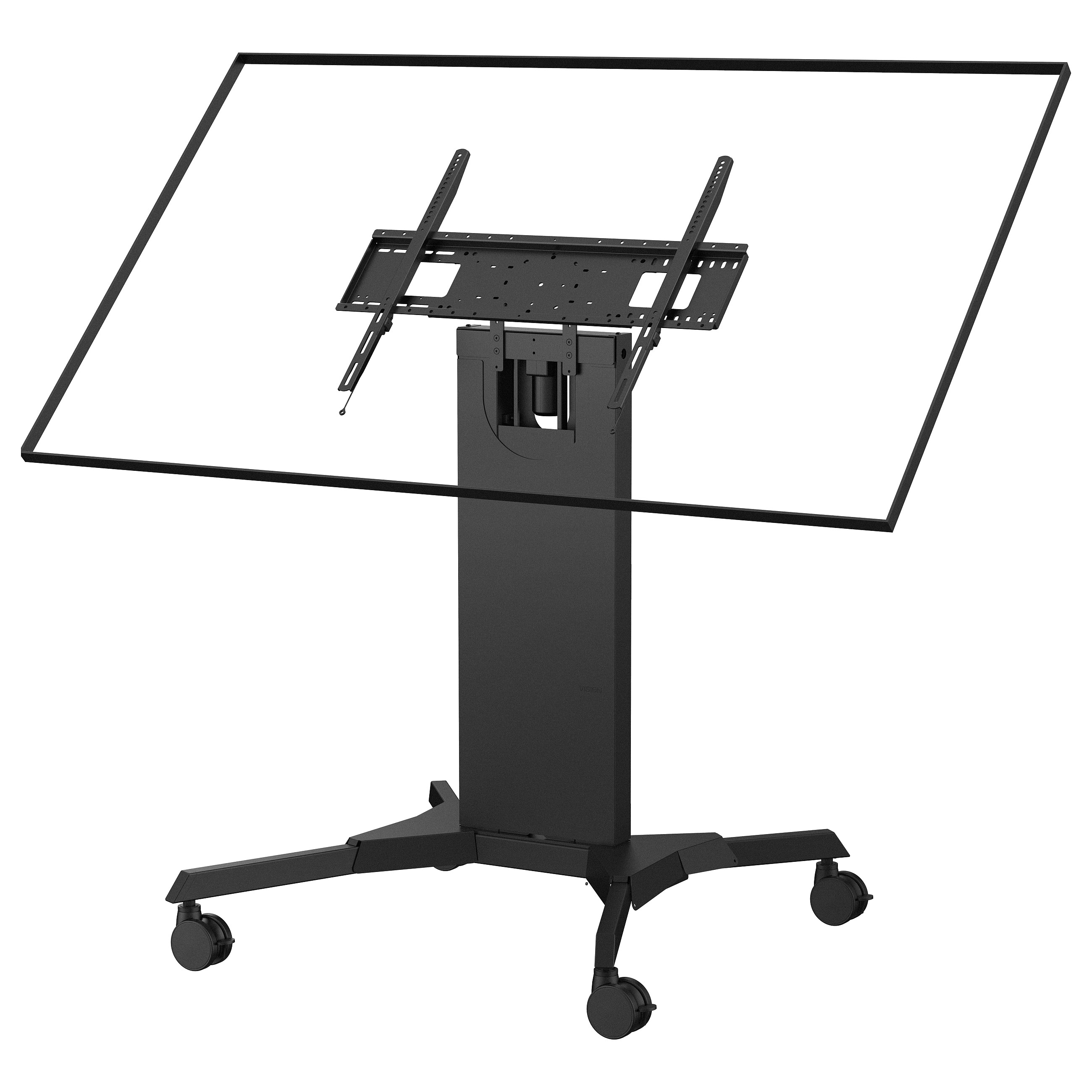 Mbajtëse për Monitor Vision VFM-F50T, Motorike, deri në 100", 110kg, VESA 800x600mm - Zezë 3