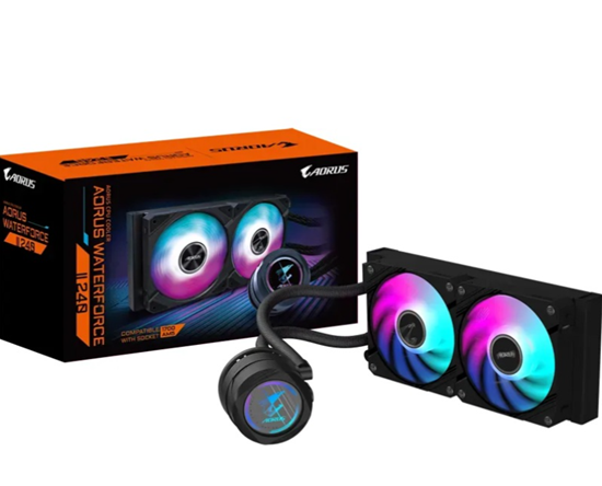 Ftohës për Procesor Gigabyte AORUS WATERFORCE II 240 / 240mm / 2x120mm ARGB - Zezë 5